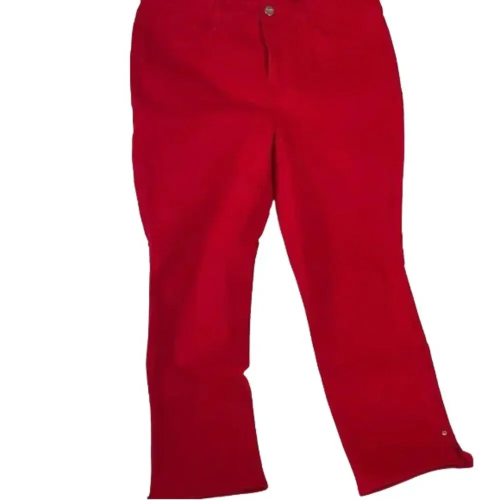 NYDJ Women's Bold Red Skinny Jeans